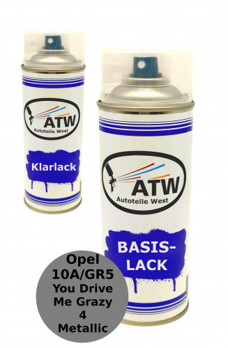 Autolack für Opel 10A/GR5 You Drive Me Grazy 4 Metallic +400ml Klarlack Set